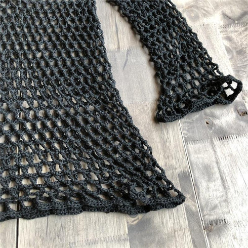 Crochet Swimwear Cover-Up - MiamiTeenyWeenyBikini.Com