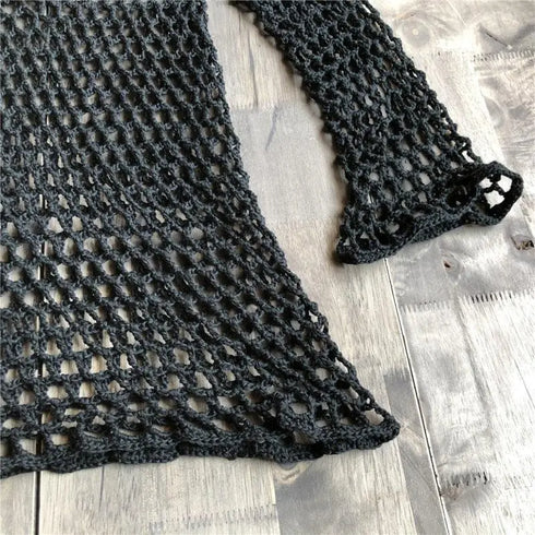 Crochet Swimwear Cover-Up - MiamiTeenyWeenyBikini.Com