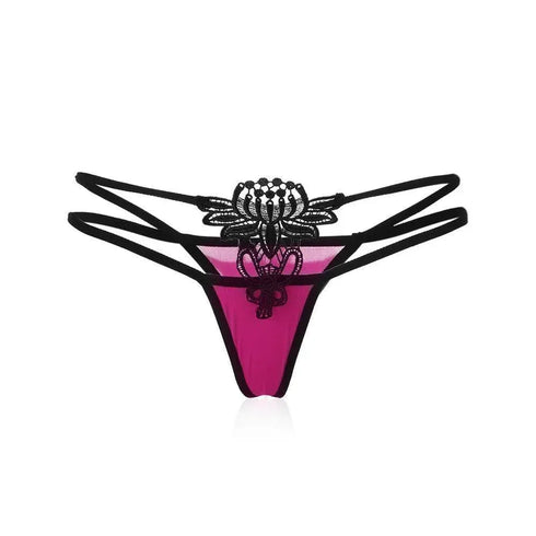 Lace G-String Butterfly Floral Thong - Panties Thongs