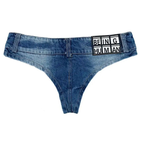 Vintage Denim Bikini Shorts - MiamiTeenyWeenyBikini.Com