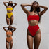Solid Spaghetti Strap Bikini - MiamiTeenyWeenyBikii.Com