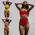 Solid Spaghetti Strap Bikini - MiamiTeenyWeenyBikii.Com