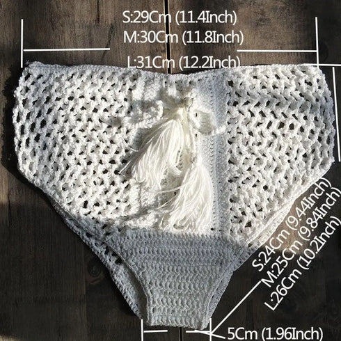 Handmade Crochet Bikini Bottom - MiamiTeenyWeenyBikini.Com