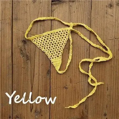 Crochet 100% Cotton Micro Bikini Bottom (Tiffany's Fav!) - Bikini Bottom