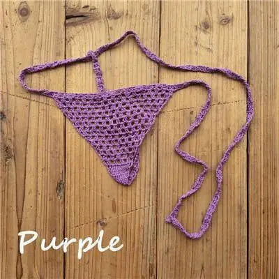 Crochet 100% Cotton Micro Bikini Bottom (Tiffany's Fav!) - Bikini Bottom