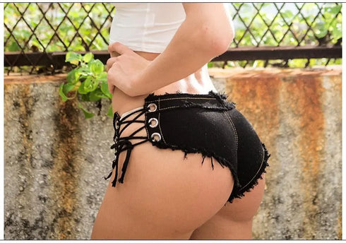Ripped Rope Shorts - MiamiTeenyWeenyBikini.Com