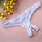 Lace G-String Crotch less Pearls Thong Panties - MiamiTeenyWeenyBikini.Com