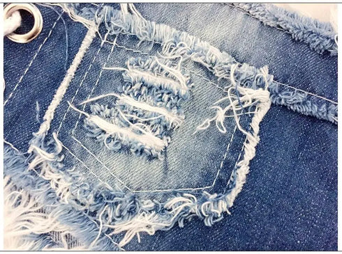 Ripped Rope Shorts - MiamiTeenyWeenyBikini.Com