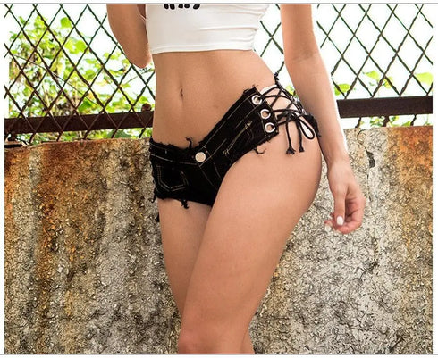 Ripped Rope Shorts - MiamiTeenyWeenyBikini.Com