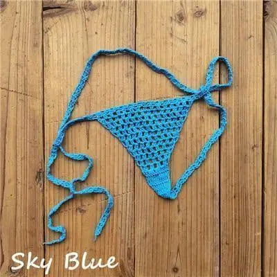 Crochet 100% Cotton Micro Bikini Bottom (Tiffany's Fav!) - Bikini Bottom