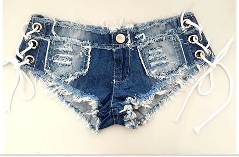 Ripped Rope Shorts - MiamiTeenyWeenyBikini.Com