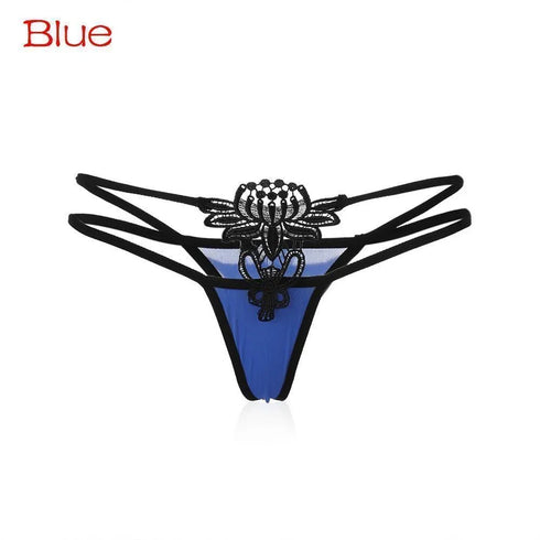 Lace G-String Butterfly Floral Thong - Panties Thongs