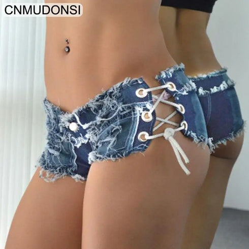 Ripped Rope Shorts - MiamiTeenyWeenyBikini.Com
