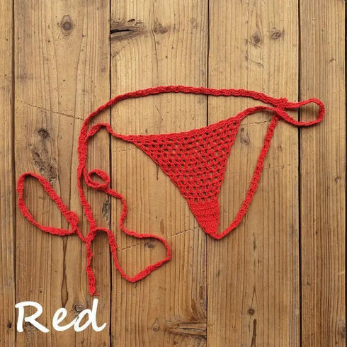 Crochet 100% Cotton Micro Bikini Bottom (Tiffany's Fav!) - Bikini Bottom