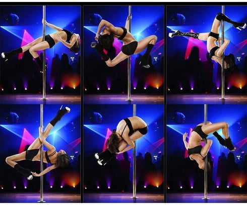 Blue Pole Dancing Crystal Micro Mini Jeans Shorts