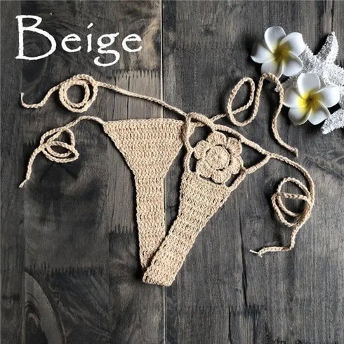 Crochet Brazilian G-String Bottom - Bikini Bottom