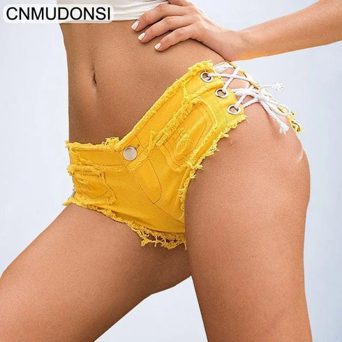 Ripped Rope Shorts - MiamiTeenyWeenyBikini.Com