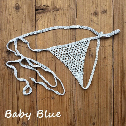Crochet 100% Cotton Micro Bikini Bottom (Tiffany's Fav!) - Bikini Bottom