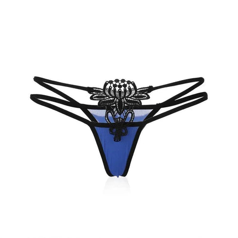 Lace G-String Butterfly Floral Thong - Panties Thongs