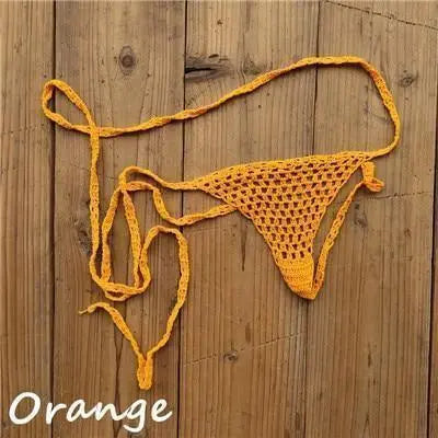 Crochet 100% Cotton Micro Bikini Bottom (Tiffany's Fav!) - Bikini Bottom