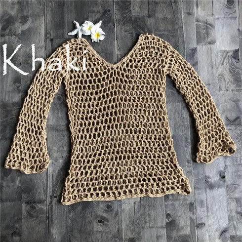 Crochet Swimwear Cover-Up - MiamiTeenyWeenyBikini.Com