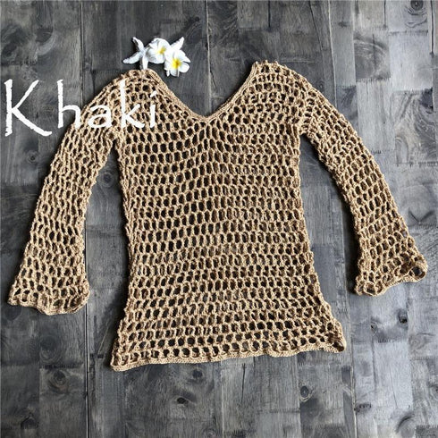 Crochet Swimwear Cover-Up - MiamiTeenyWeenyBikini.Com