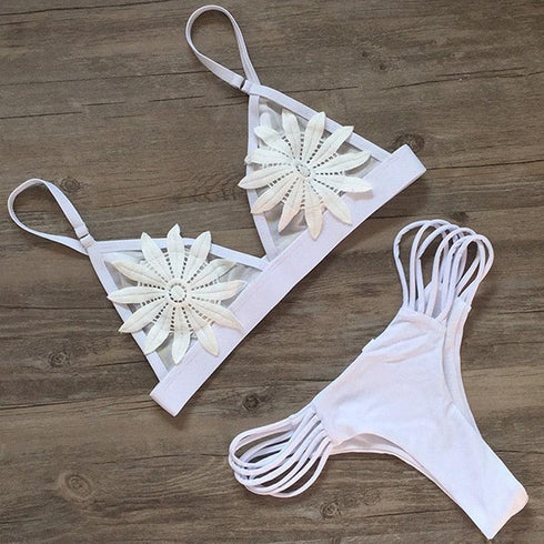 Brazilian Floral Bikini Set - MiamiTeenyWeenyBikini.Com