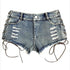 Pole Dance Denim Booty Shorts - MiamiTeenyWeenyBikini.Com