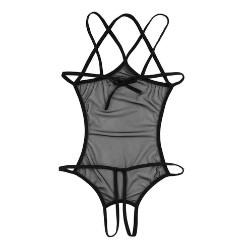 Mesh Crotchless Teddie - Miami Teeny Weeny Bikini