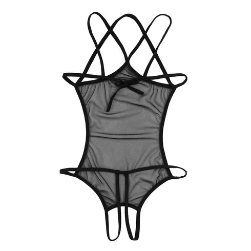 Mesh Crotchless Teddie - Miami Teeny Weeny Bikini