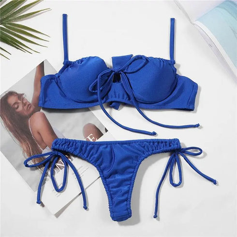 Thong Brazilian Bikini Set - MiamiTeenyWeenyBikini.Com