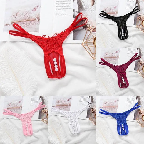 G-string Open Crotch Thong Panties - MiamiTeenyWeenyBikini.Com
