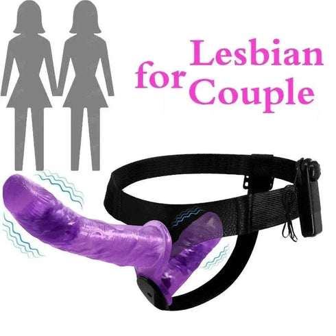 Lesbian Multi-Speed Double Dual Big Dildo Vibrator Strap On - MiamiTeenyWeenyBikini.Com