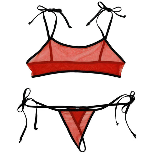 Mesh See Through Bikini