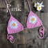 Handmade Crochet Flower Micro Bikini - MiamiTeenyWeenyBikini.Com