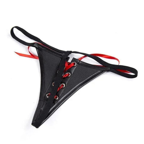 Red Laced - MiamiTeeyWeenyBikini.Com