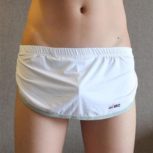 Split Side Boxer Shorts - MiamiTeenyWeenyBikini.Com