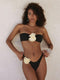 Hot Girl Flower Bikini Set