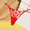Heart Lace Up Panty Thongs