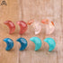 Natural Stone Moon Stud Earrings - MiamiTeenyWeenyBikini.Com