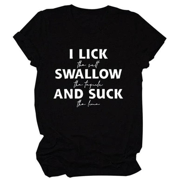 I Lick Swallow and Suck Tee Shirt - MiamiTeenyWeenyBikini.Com