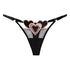 Heart Lace Up Panty Thongs