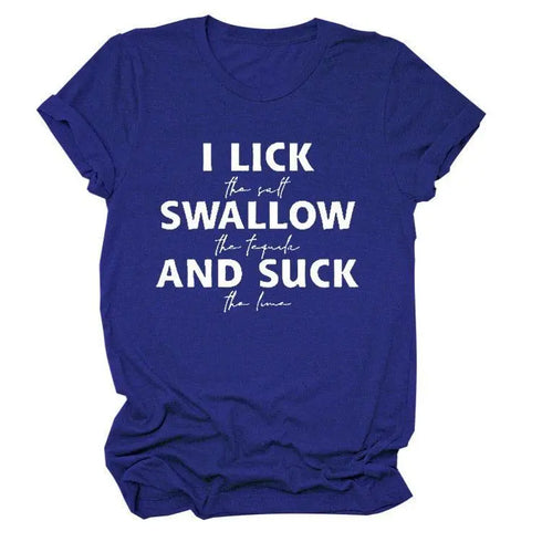 I Lick Swallow and Suck Tee Shirt - MiamiTeenyWeenyBikini.Com