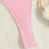 Pink Backless Thong Swimsuit - MiamiTeenyWeenyBikini.Com