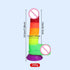 Rainbow Realistic Dildo
