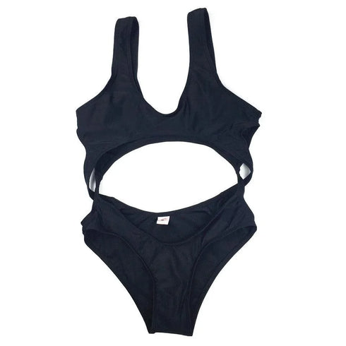 Black One Piece Trikini - MiamiTeenyWeenyBikini.Com