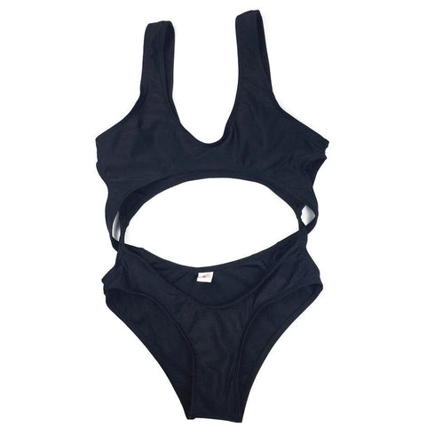 Black One Piece Trikini