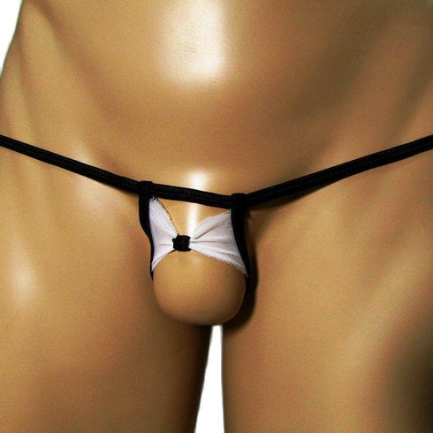 Men's Mesh Bow G String - MiamiTeenyWeenyBikini.Com