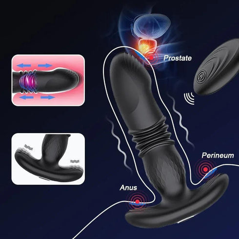 Telescopic Vibrating Butt Plug - MiamiTeenyWeenyBikini.Com