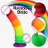 Rainbow Realistic Dildo - MiamiTeenyWeenyBikini.Com